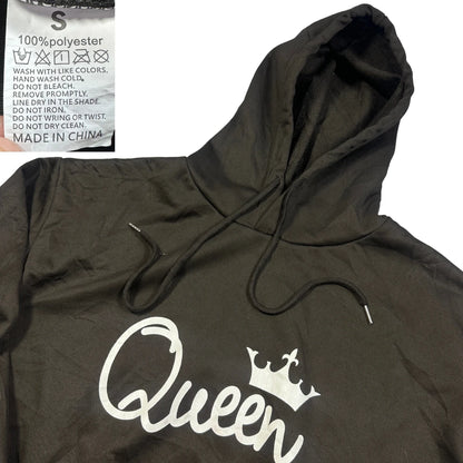 Unbranded Black Queen Print Hoodie-S