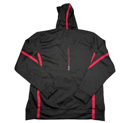 X-Grain® Black Red Panel Hoodie-XL