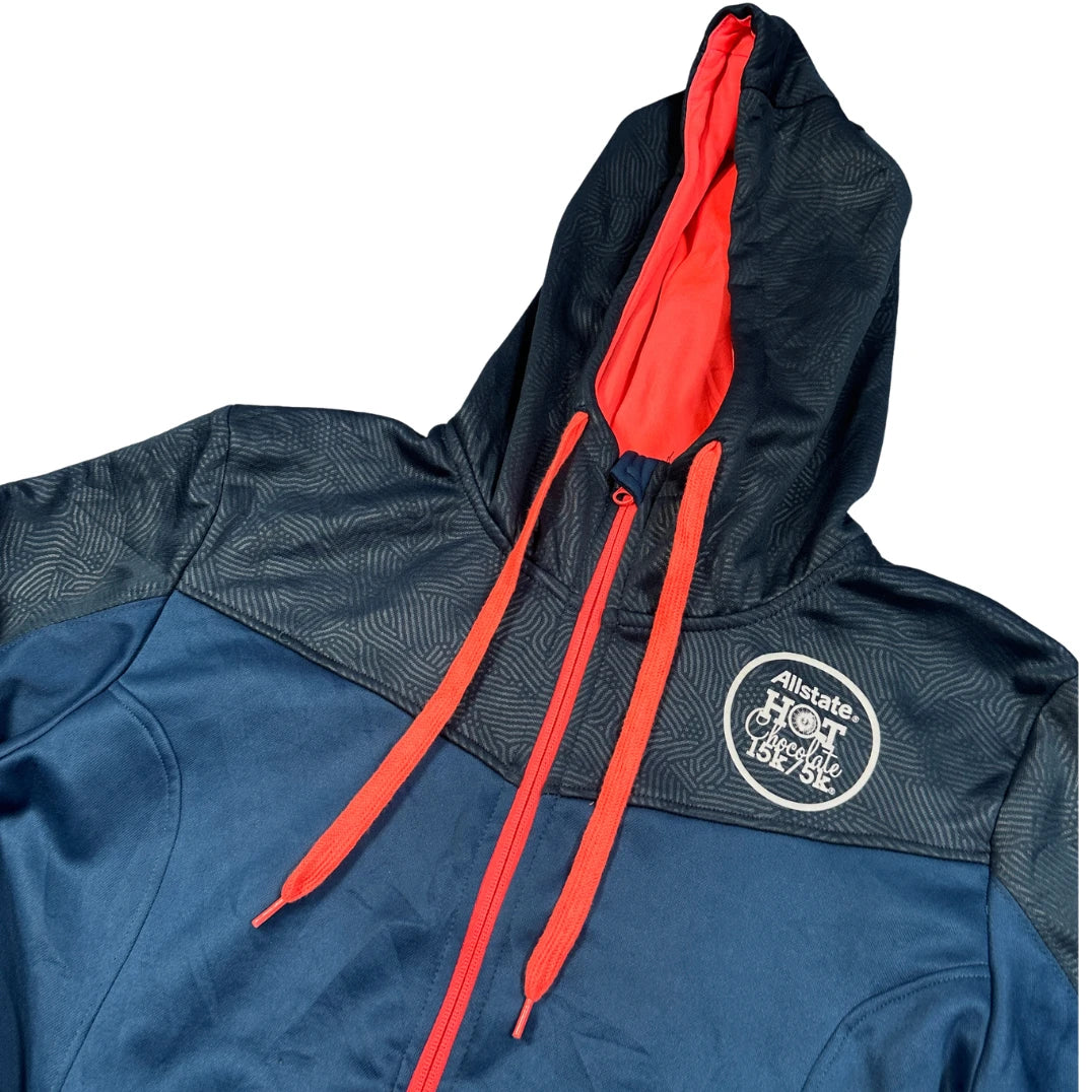 Alanic® Navy Coral Zip Hoodie-M