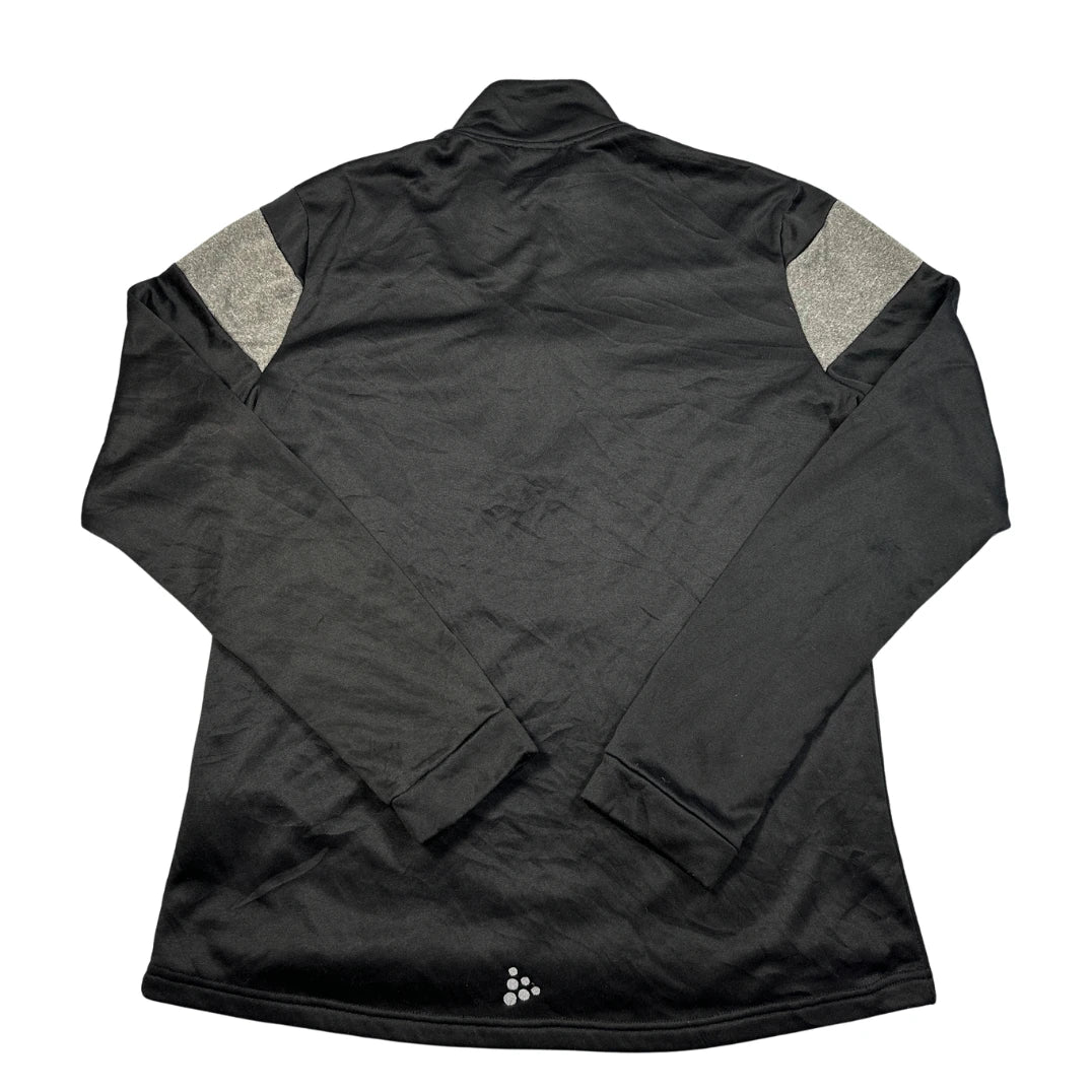 Craft® Black Grey Quarter Zip Pullover-XL