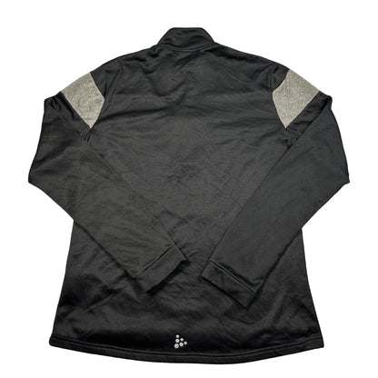 Craft® Black Grey Quarter Zip Pullover-XL