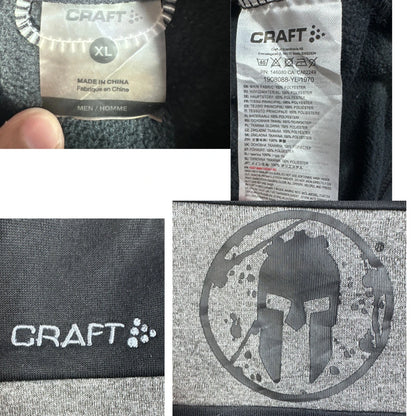 Craft® Black Grey Quarter Zip Pullover-XL