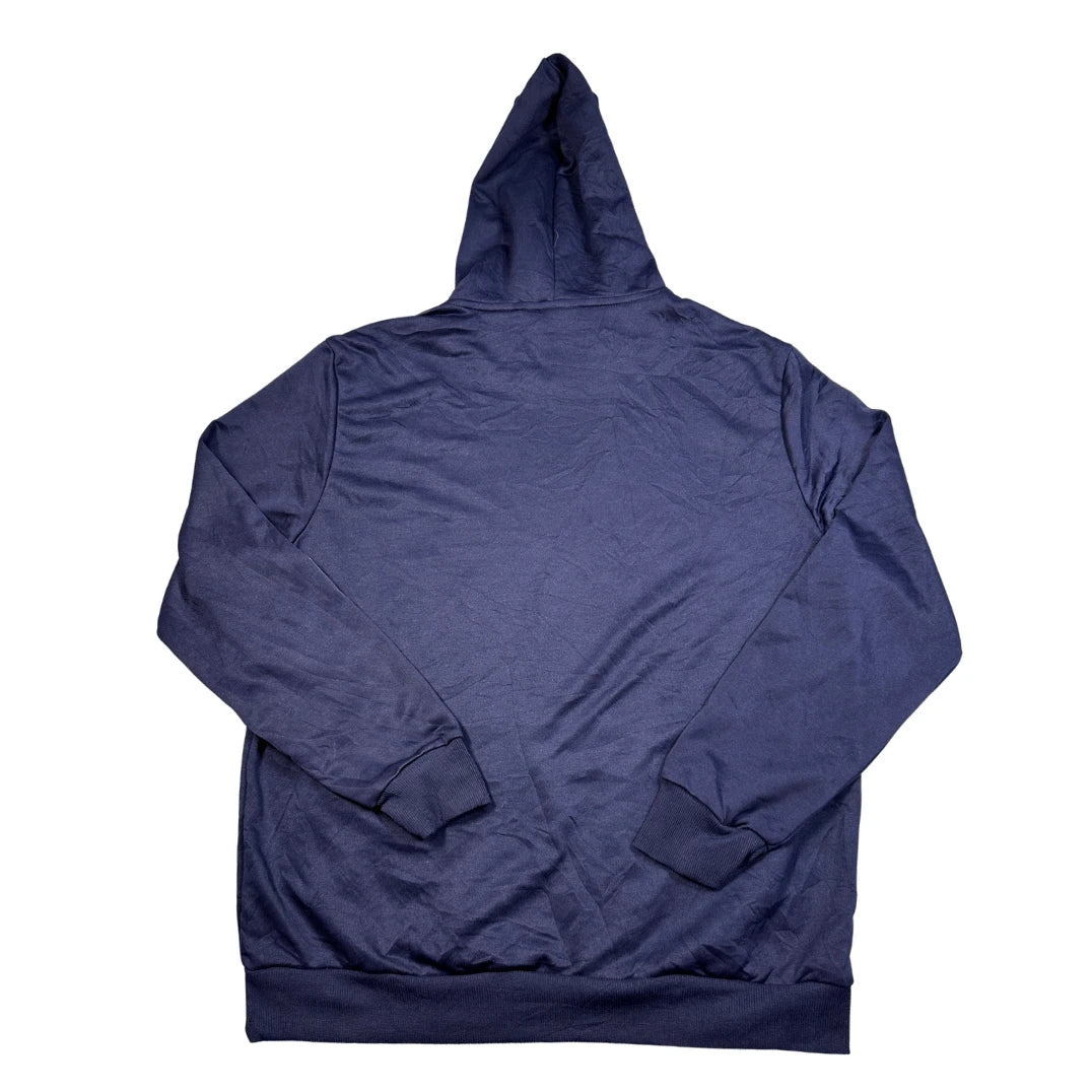 Unbranded Navy Text Print Hoodie-L