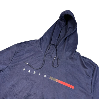 Unbranded Navy Text Print Hoodie-L