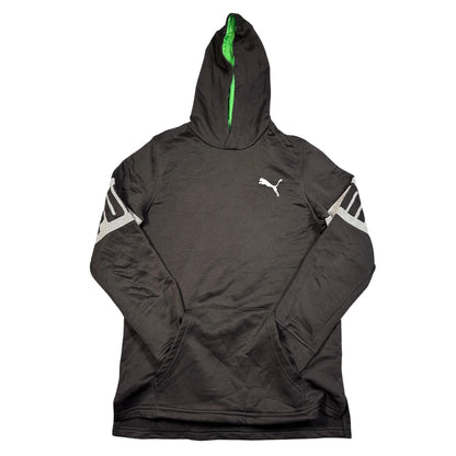 Puma® Black Green Pullover Hoodie-L