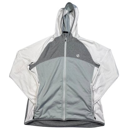 Dare 2B® Grey White Zip Hoodie-YXL