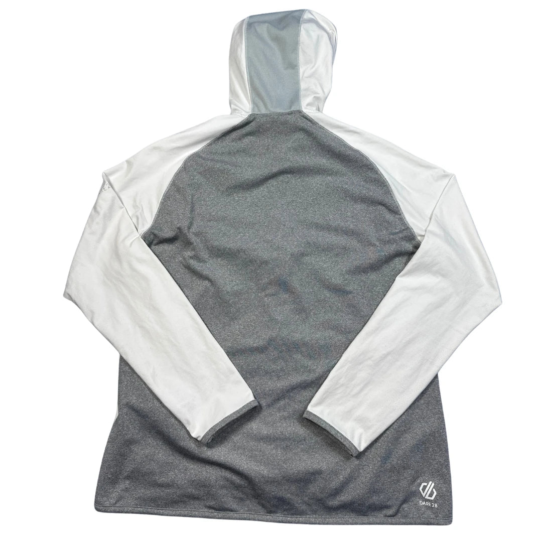 Dare 2B® Grey White Zip Hoodie-YXL
