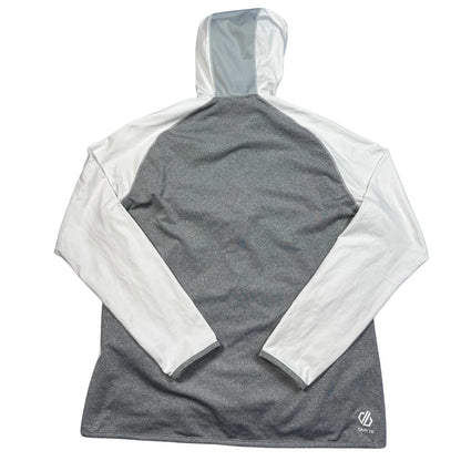 Dare 2B® Grey White Zip Hoodie-YXL