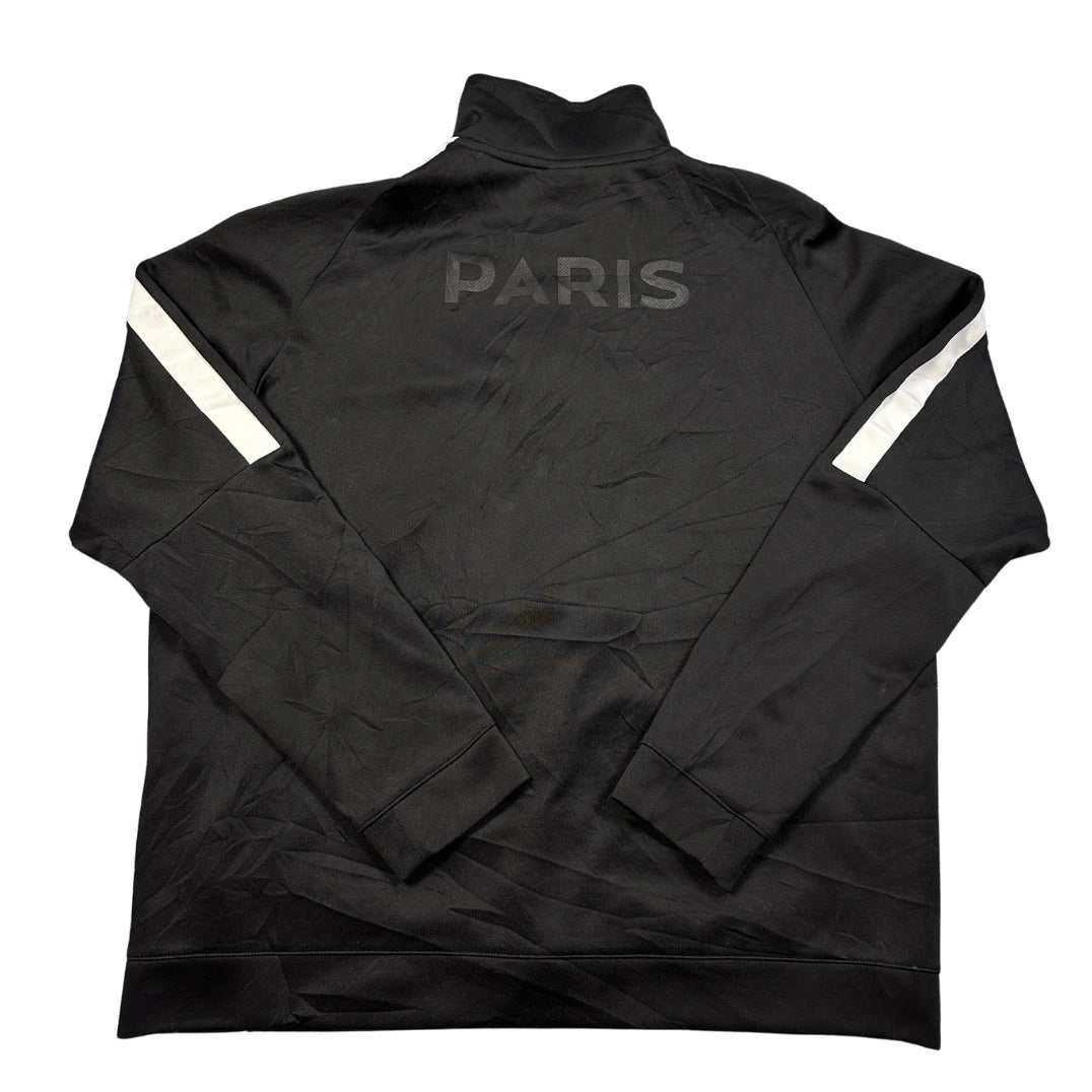 Nike® Black White Stripe Track Jacket-XL