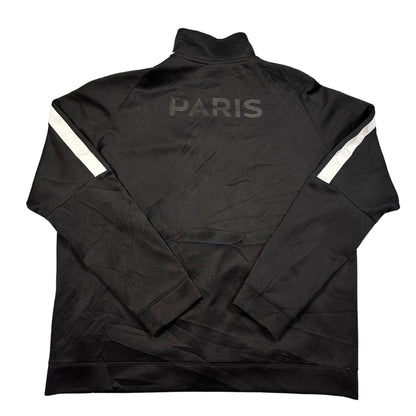 Nike® Black White Stripe Track Jacket-XL