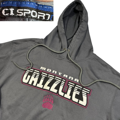 CI Sport® Grey Graphic Pullover Hoodie-M