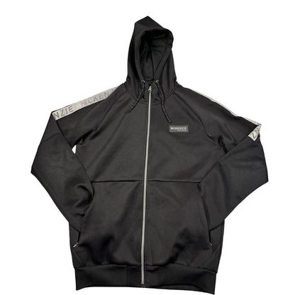 McKenzie® Black Taped Zip Hoodie-M