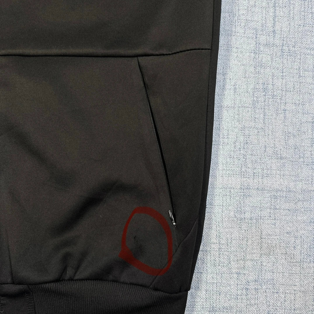 McKenzie® Black Taped Zip Hoodie-M