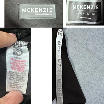 McKenzie® Black Taped Zip Hoodie-M
