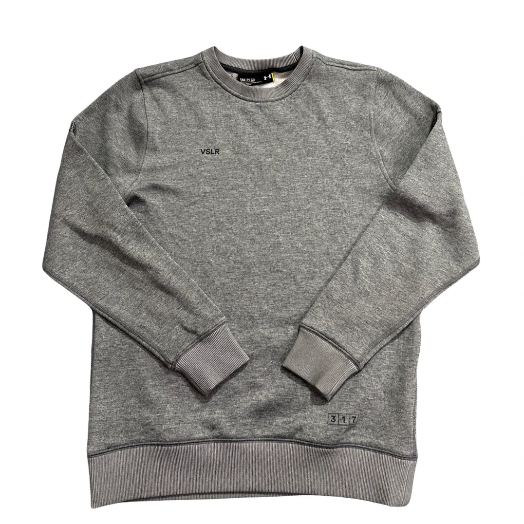 Under Armour® Grey ColdGear Crew Sweatshirt-S