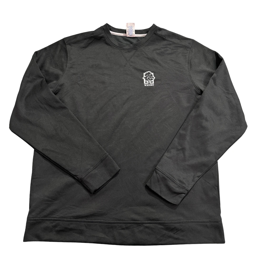 Port & Company® Black Performance Crew Sweatshirt-L