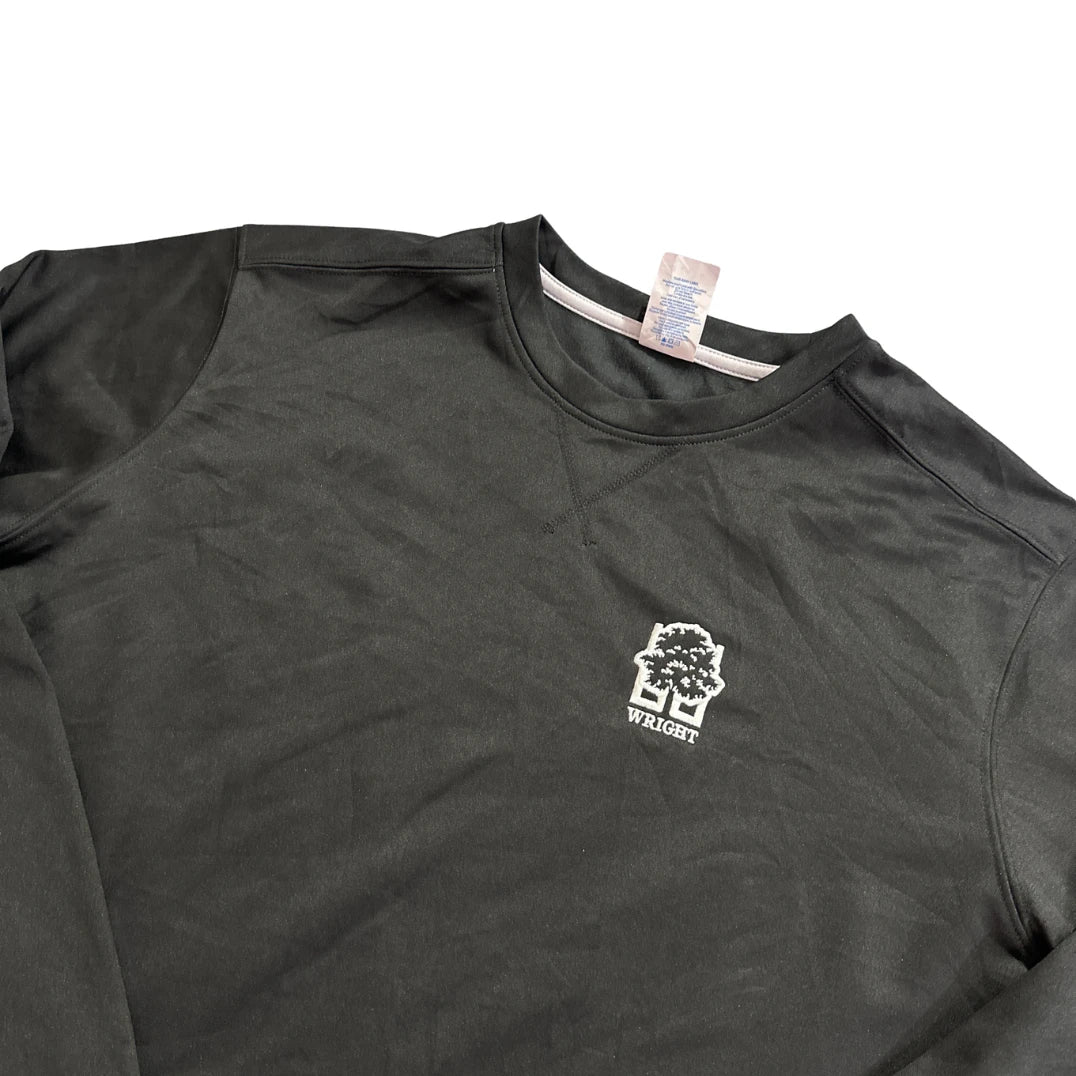 Port & Company® Black Performance Crew Sweatshirt-L