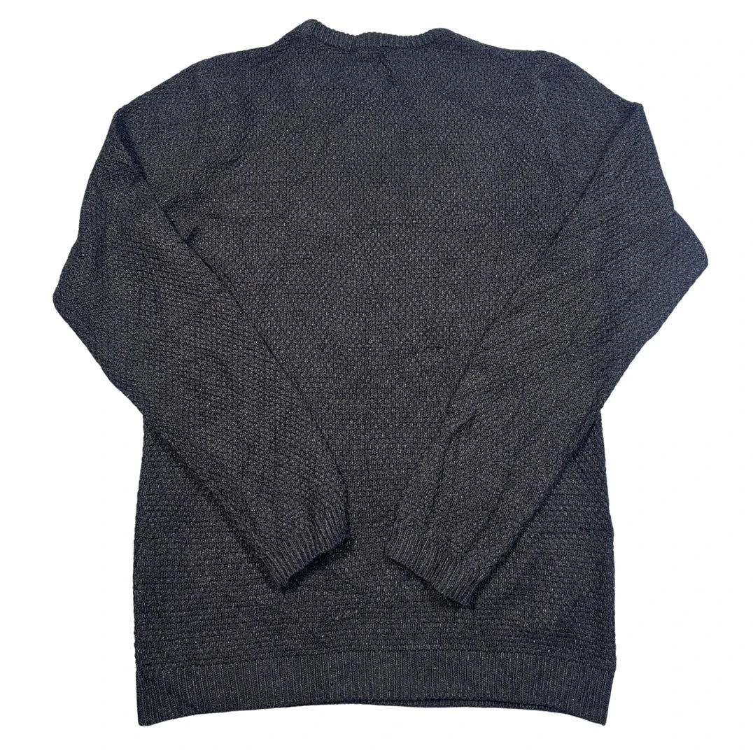 River Island® Navy Textured Knit Sweater-XS