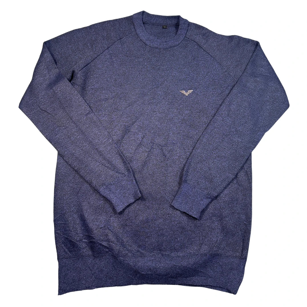 Unbranded Blue Marl Knit Sweater-L