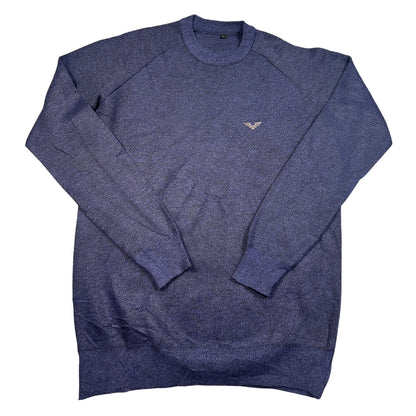 Unbranded Blue Marl Knit Sweater-L