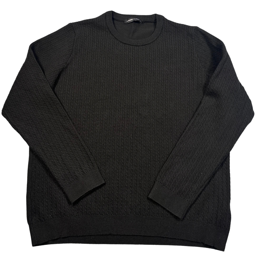 LC Waikiki® Black Textured Knit Sweater-XL