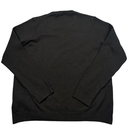 LC Waikiki® Black Textured Knit Sweater-XL