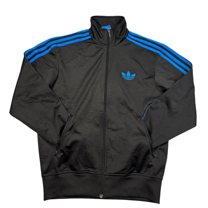 Adidas® Black Blue Trefoil Track Jacket-S