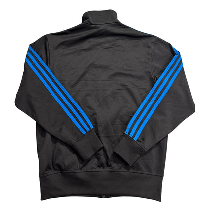 Adidas® Black Blue Trefoil Track Jacket-S