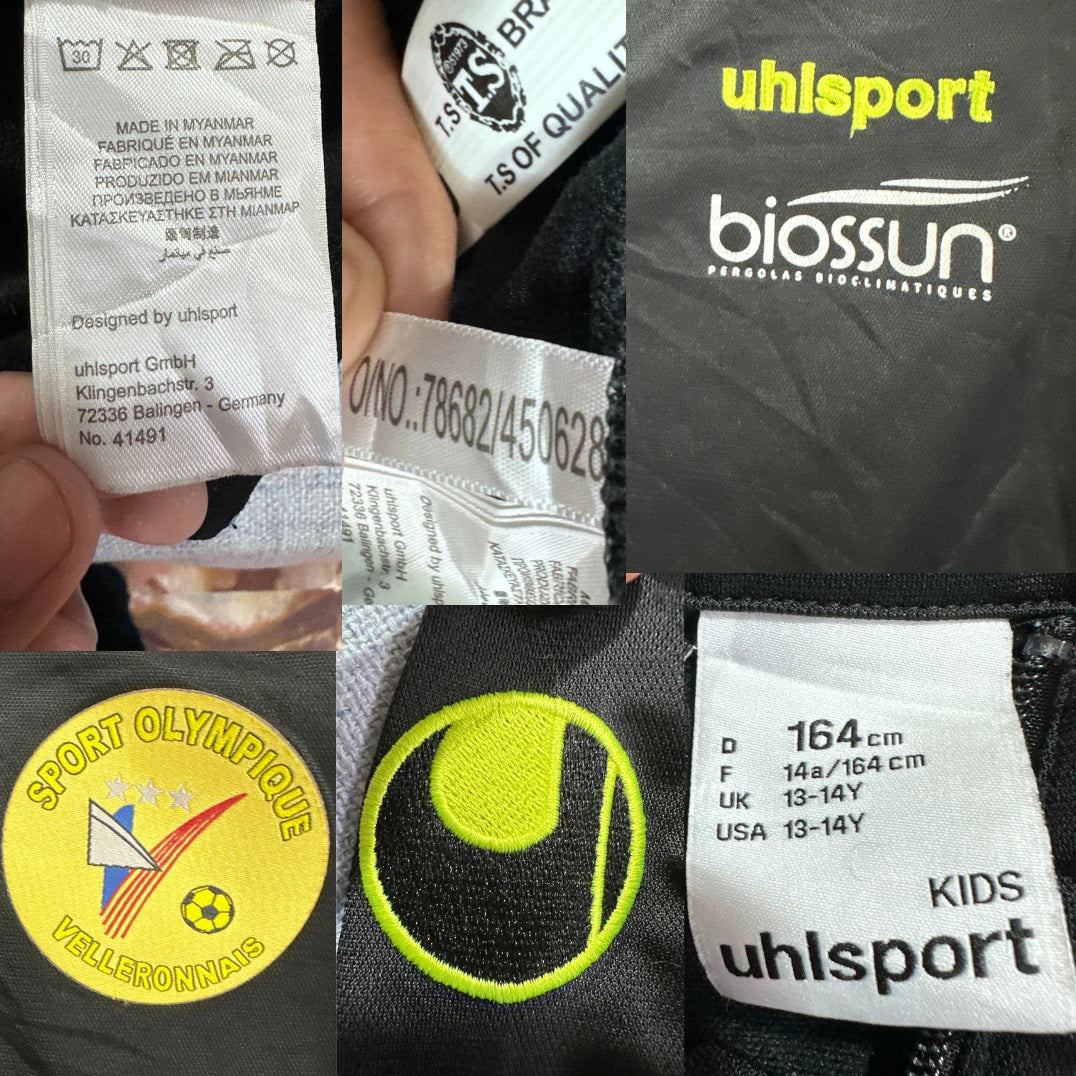 Uhlsport® Black Yellow Training Jacket-13-14Y