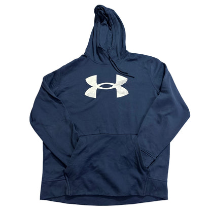 Under Armour® Navy Big Logo ColdGear Hoodie-L