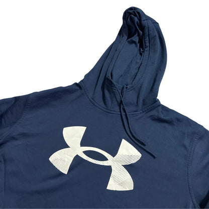 Under Armour® Navy Big Logo ColdGear Hoodie-L