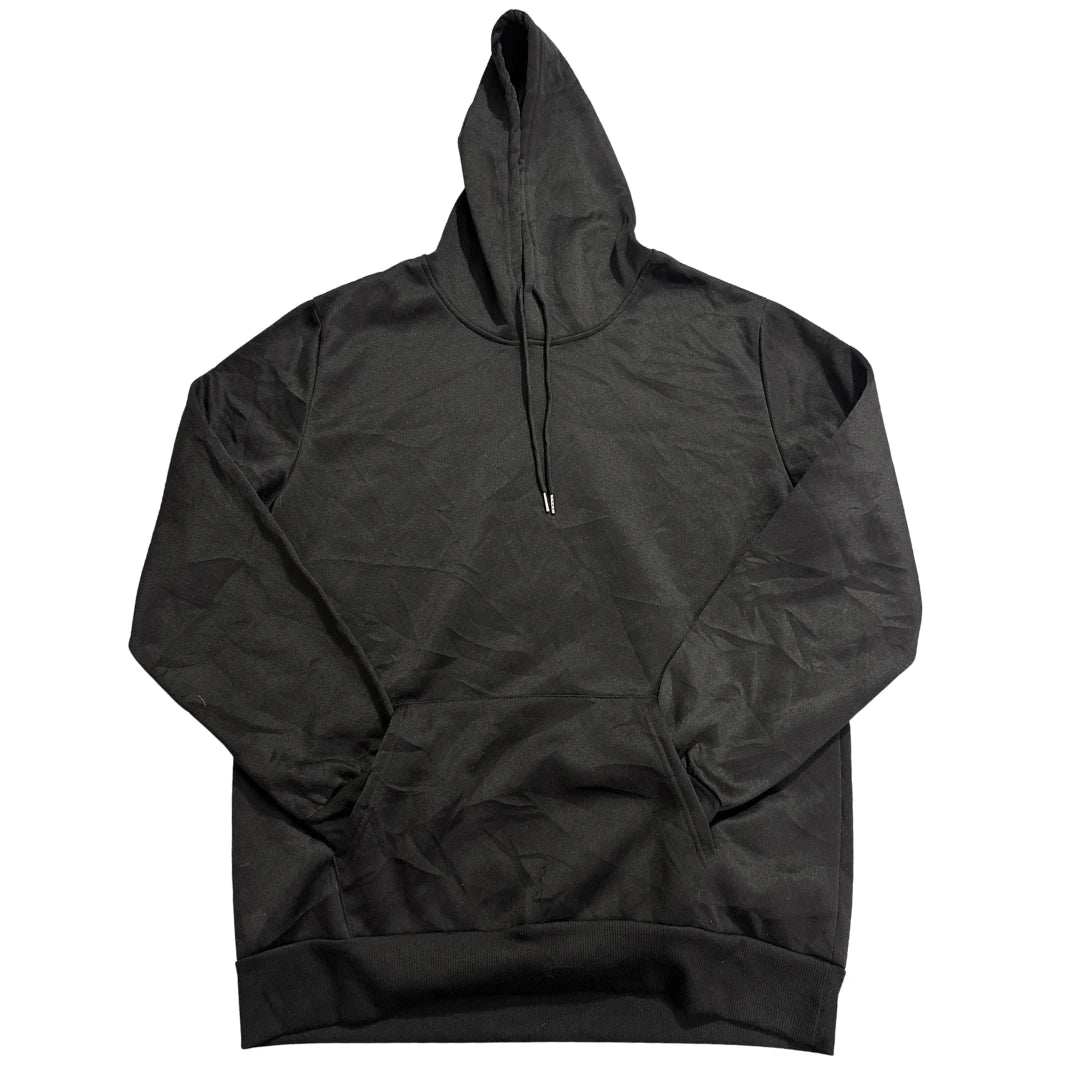 Unbranded Black Plain Pullover Hoodie-L