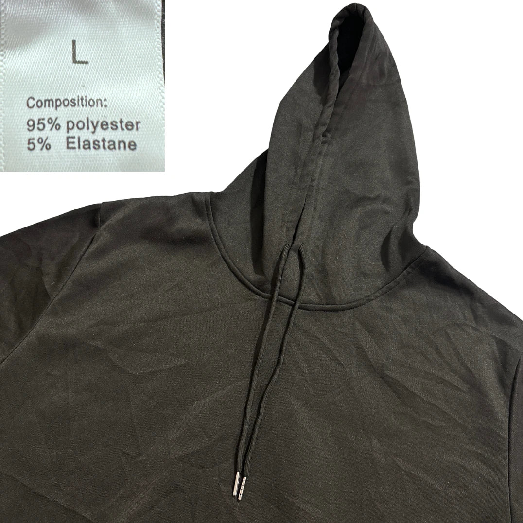 Unbranded Black Plain Pullover Hoodie-L