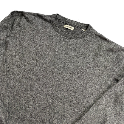 Jack & Jones® Grey Marl Crew Knit Sweater-XL
