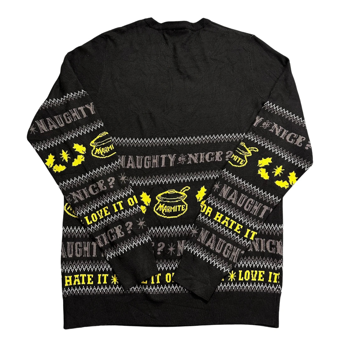 F&F® Black Christmas Knit Jumper-M