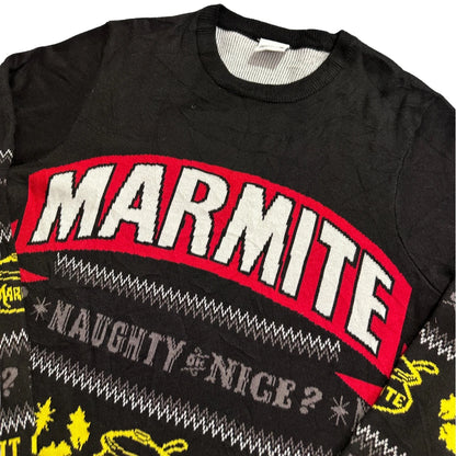 F&F® Black Christmas Knit Jumper-M
