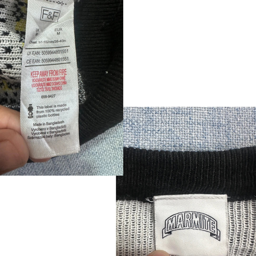 F&F® Black Christmas Knit Jumper-M