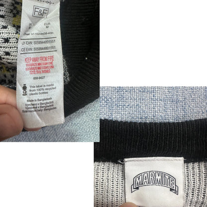 F&F® Black Christmas Knit Jumper-M