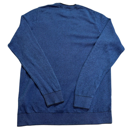 M&S® Blue Textured Crew Sweater-M