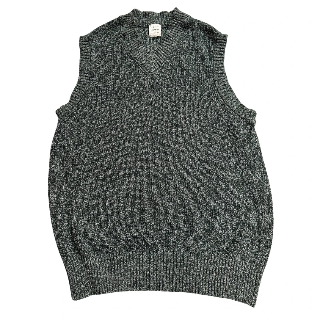 John Lewis® Green Marl Knit Sweater Vest-M