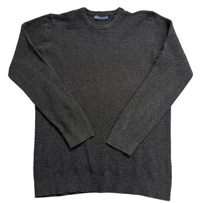 Easy® Charcoal Textured Cotton Sweater-XL