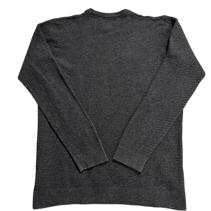 Easy® Charcoal Textured Cotton Sweater-XL