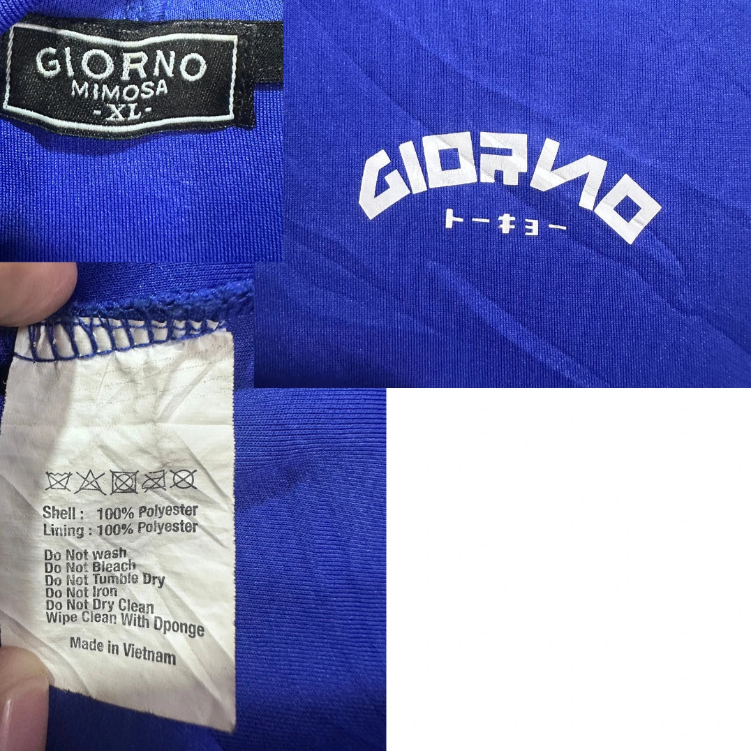 Giorno® Royal Blue Zip Hoodie-XL
