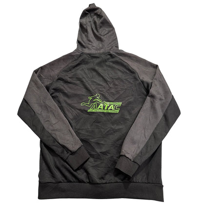 Joma® Black Grey Stripe Zip Hoodie-M