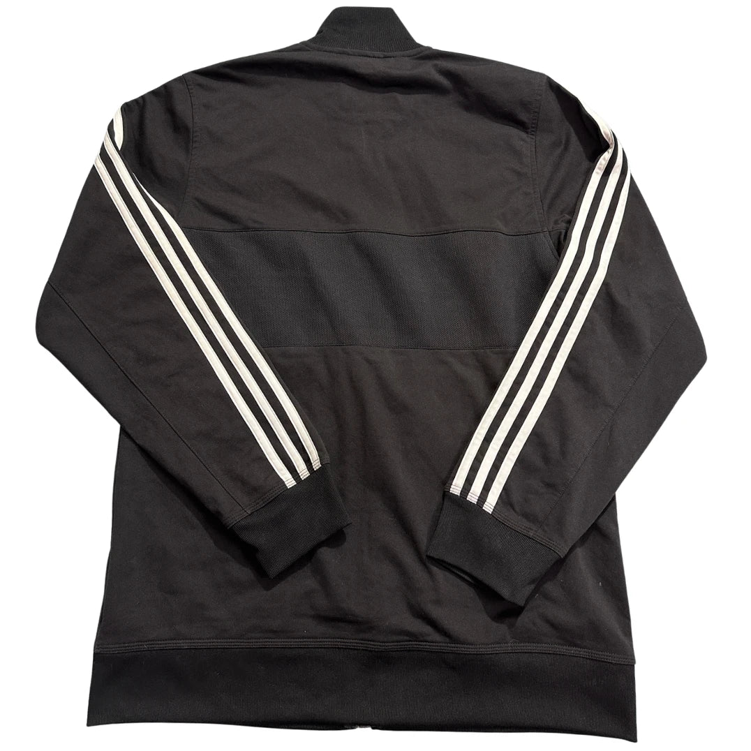 Adidas® Black 3-Stripe Panel Track Jacket-M