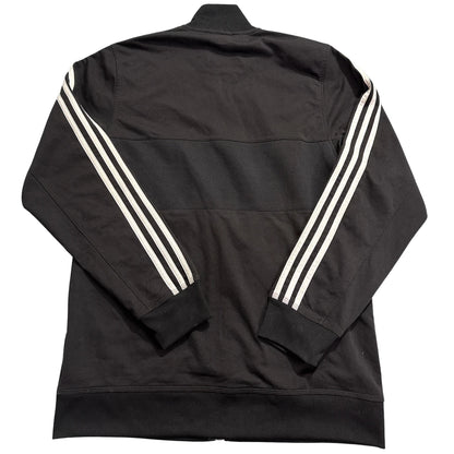 Adidas® Black 3-Stripe Panel Track Jacket-M