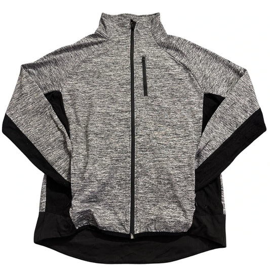 McKinley® Grey Black Running Zip Jacket-XL