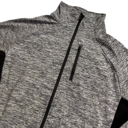 McKinley® Grey Black Running Zip Jacket-XL