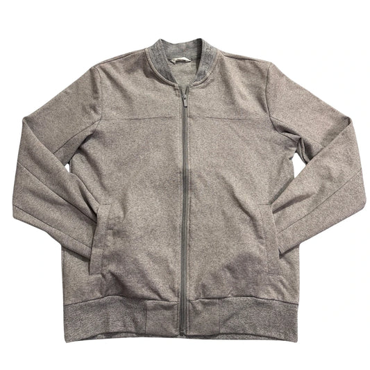 Reserved® Grey Marl Bomber Sweat Jacket-M