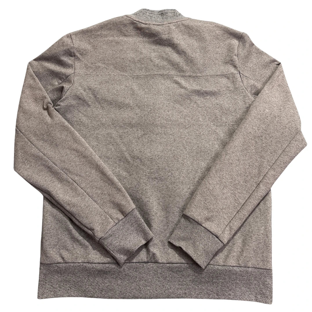 Reserved® Grey Marl Bomber Sweat Jacket-M